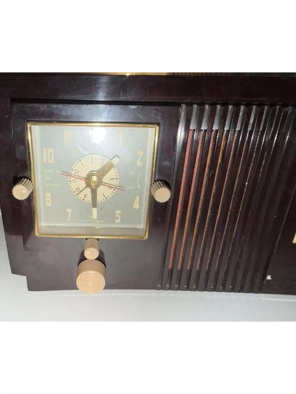 Vintage General Electric Dual Dial Clock Radio Powers On Untested